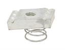 STRUT NUT w/spring (short) 3/8" NC Zing