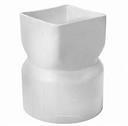 4" PVC Downspout Adapter 3"x4" Centred