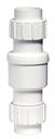 PVC Check Valve 1.5" Flapper sxs w/ Unions - QUIET