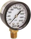 PRESS GAUGE 200 psi 1/4" LM 2" Dial, Steel Case 