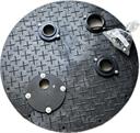 SEW BASIN LID 24" Duplex Str Foam Checker w/ Disch Ftg