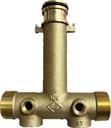 TANK TEE 1 1/4" Bayonet, 1 1/4 MT/1" 2 x 3/4" Dr, 6" leg, NL