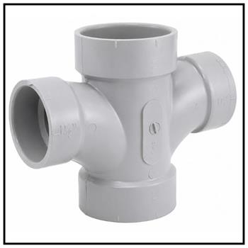 PVC DWV SYSTEM 15 DOUBLE SANITARY TEE