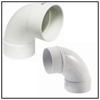 PVC SEWER 90' ELBOW