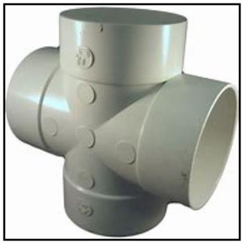 PVC SEWER X-TEE