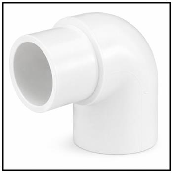 PVC Schedule 40 White 90' ELBOW spxs