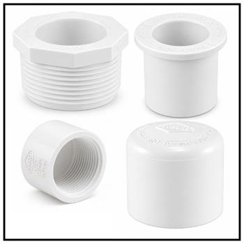 Schedule 40 White Caps & Plugs