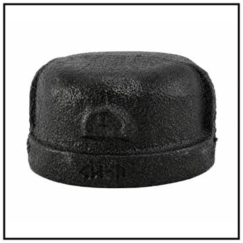 Black Malleable Pipe END CAPS