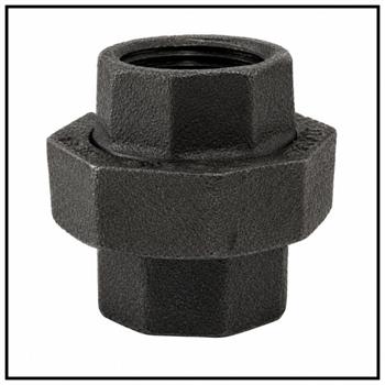 Black Malleable Pipe UNIONS