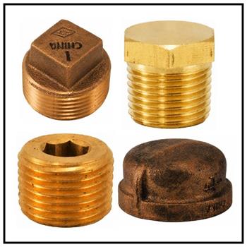 Brass Malleable Pipe Fittings END CAPS & PLUGS