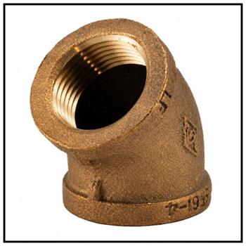 Brass Malleable Pipe Fittings 45' ELBOWS