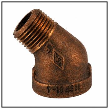 Brass Malleable Pipe Fittings 45' STREET ELBOWS