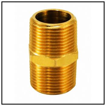 Brass Malleable Pipe Fittings CLOSE HEX NIPPLES