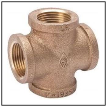 Brass Malleable Pipe Fittings CROSS TEES
