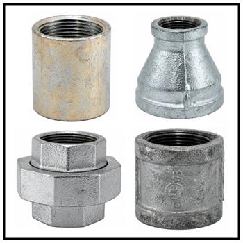 Galvinized Malleable Pipe COUPLINGS & UNIONS