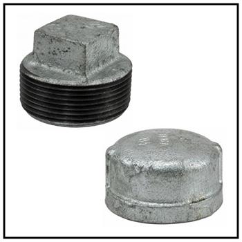 Galvinized Malleable Pipe END CAPS & PLUGS