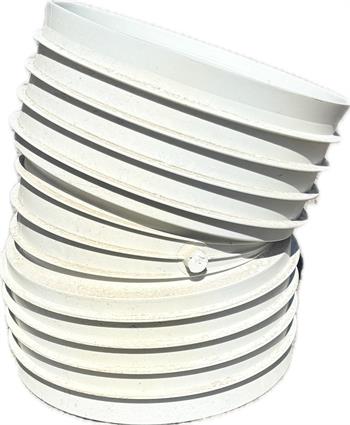 ELBOW 22.5' x 8" PVC ulxul