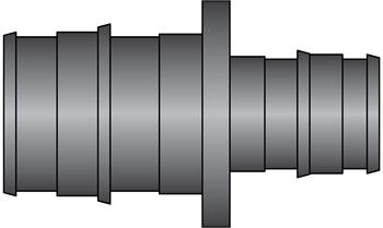 3/4" × 1/2" PEX F1960 HPP Coupling