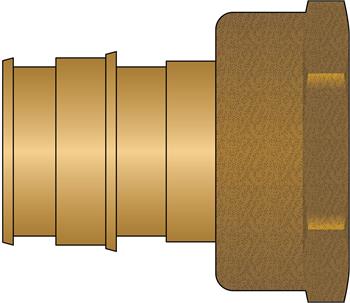 1-1/4" PEX F1960 × 1-1/4" FNPT No Lead Brass Adapter	
