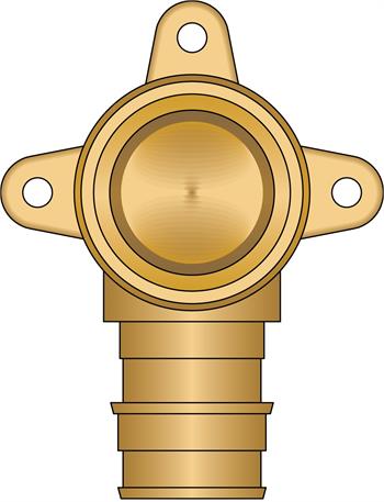 90' ELBOW DROPEAR 3/4" PEX F1960 x FPT