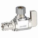 1/2" EXP × 3/8" O.D. No Lead Brass Plated Angle Valve R19