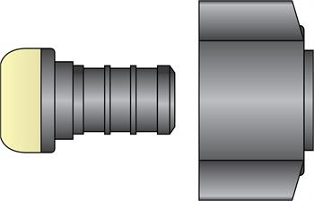 1/2" PEX × 1/2" FNPT Swivel HPP Adapter