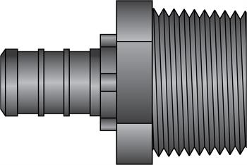1/2" PEX × 3/4" MNPT HPP Adapter
