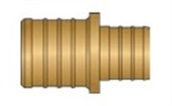3/4" × 1/2" PEX No Lead Brass Coupling