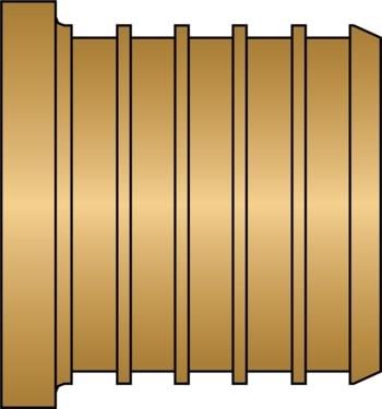 1/2" PEX No Lead Brass Plug