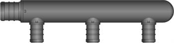 3 Port, 3/4" PEX × Closed End HPP Mini Multiport Tee