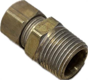 MA 3/8" x 3/8" Brass comp x mt for pl c/w Delrin Sleeve