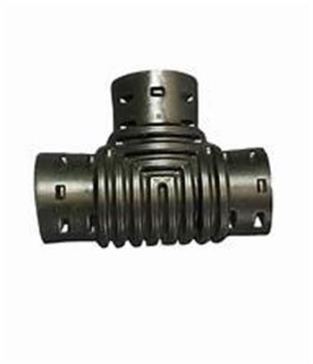 TEE CP 4" x 4" x 4" snap-in
