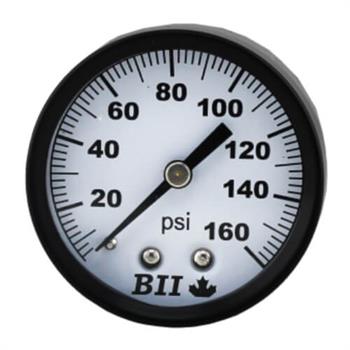 PRESS GAUGE 200 psi 1/4" BM 2" Dial, Steel Case