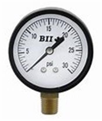 PRESS GAUGE 30psi 1/4" LM 2.5" Dial, Plastic Case