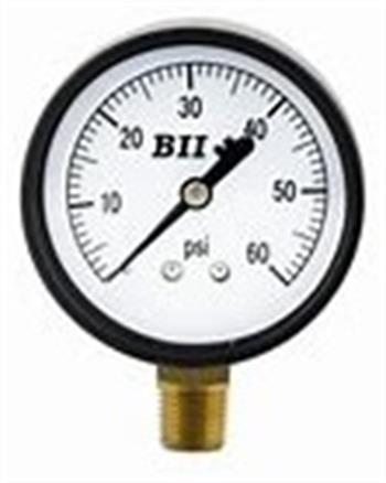 PRESS GAUGE 60 psi 1/4" LM 2.5" Dial, Plastic Case
