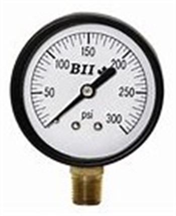 PRESS GAUGE 300psi 1/4" LM 4" Dial